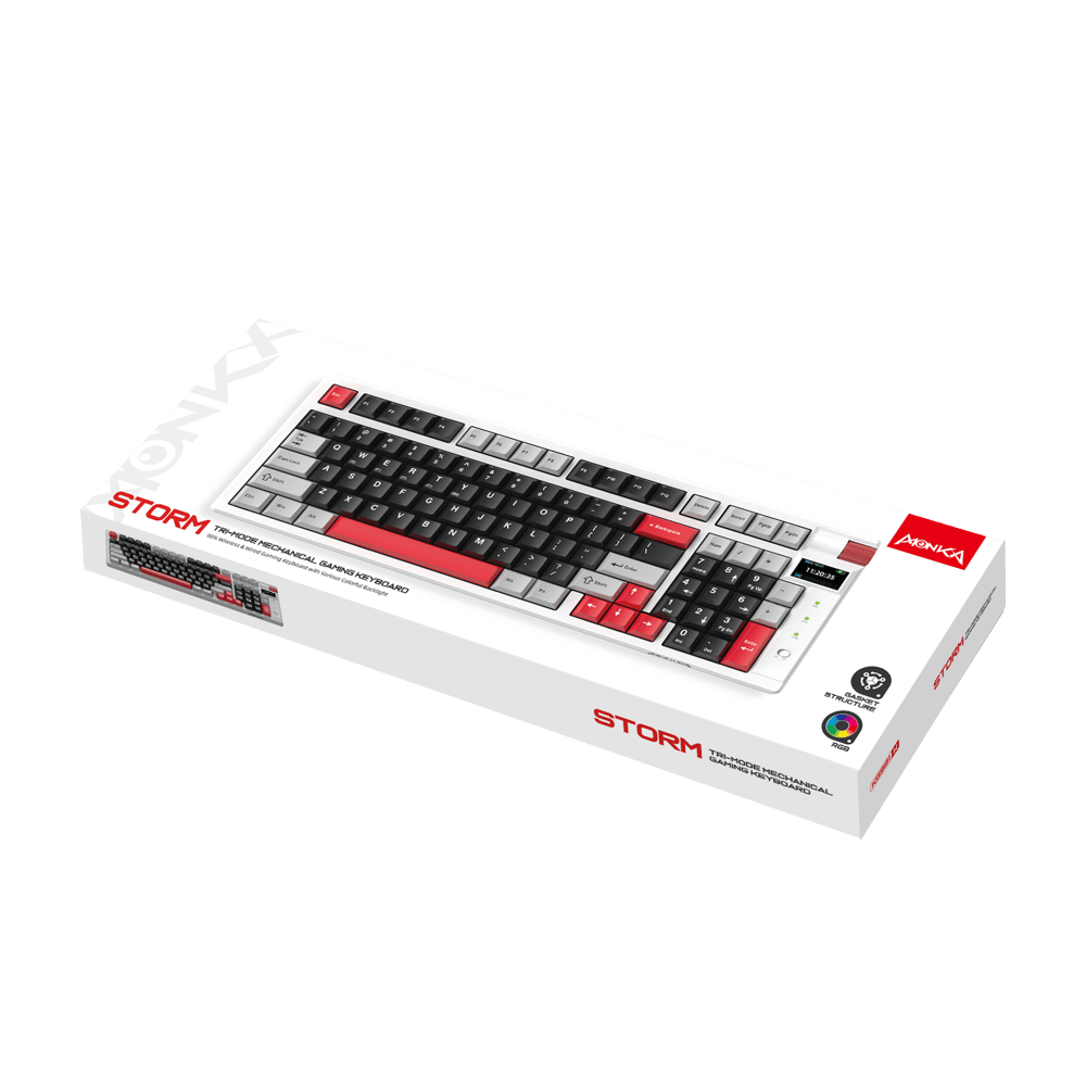 Marvo Monka Storm KG991W Wireless Mechanical RGB Keyboard | RGB backlight | US Layout - Modern Electronics