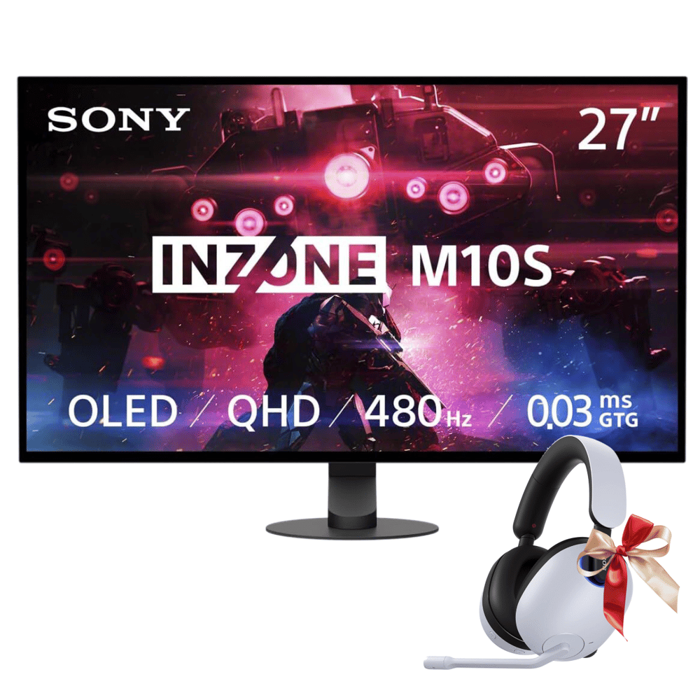 سوني شاشة العاب M10S 27 انش OLED QHD (2560x1440) 480Hz 0.03ms جي تي جي انفيديا جي سينك متوافقة مع جي تي جي من انزون - Modern Electronics