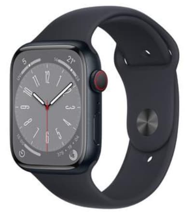 Apple Watch Series 8 GPS + Cellular 45mm Midnight Case with Midnight Sport Band - Modern Electronics