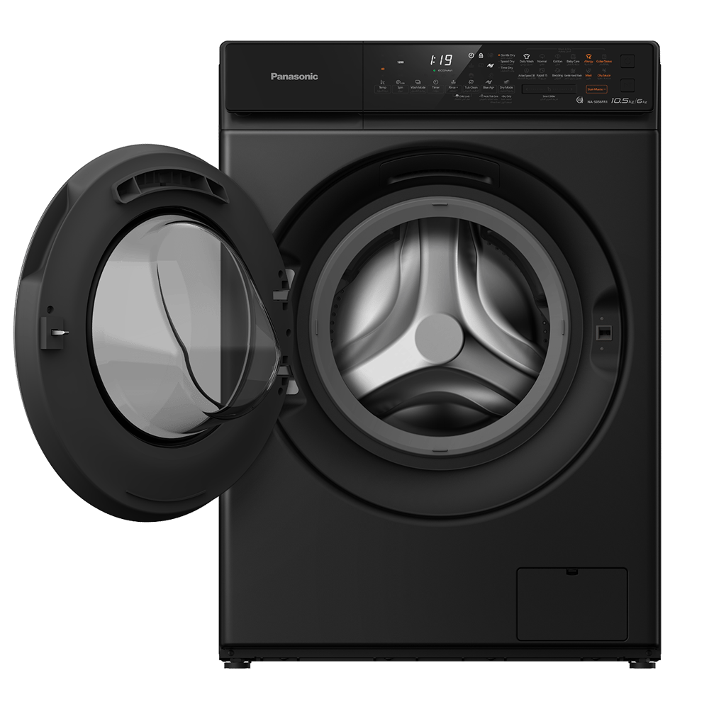Panasonic Washer and Dryer | 10.5Kg Washing | 6Kg Dryer | Dark Silver - Modern Electronics