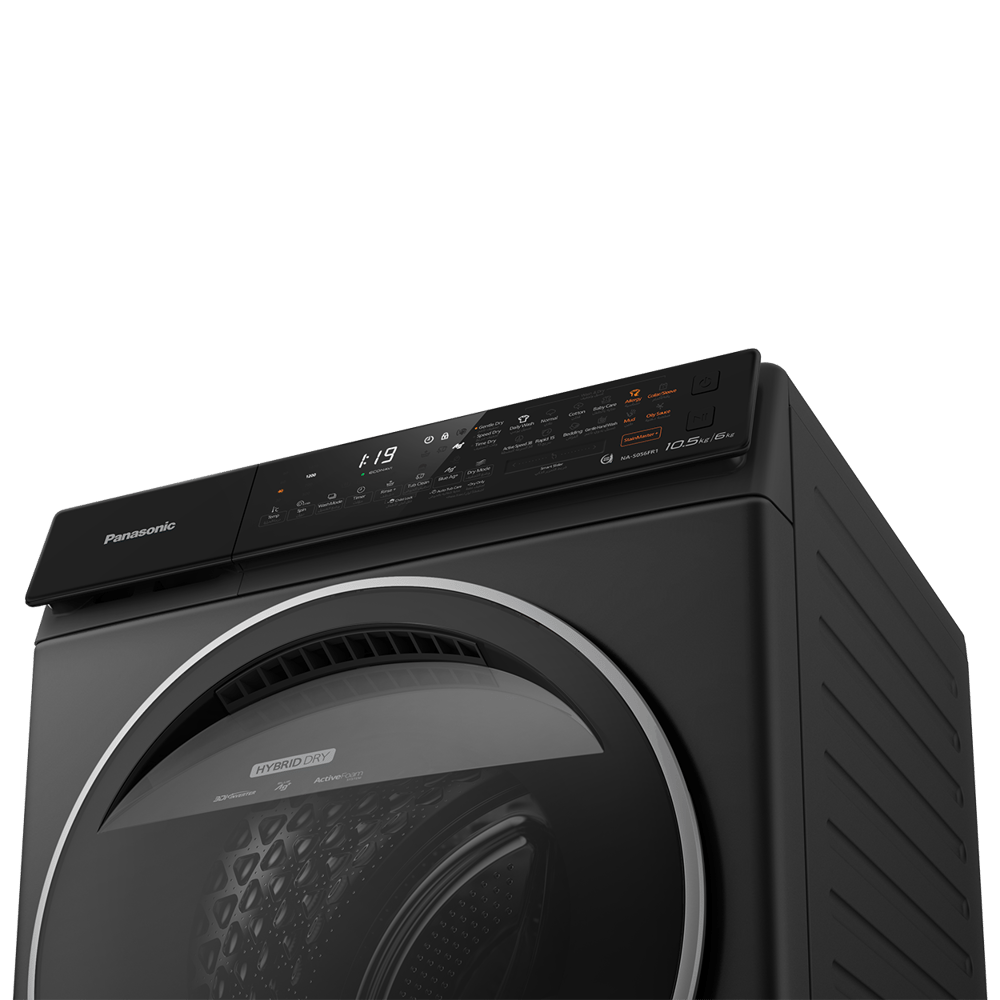 Panasonic Washer and Dryer | 10.5Kg Washing | 6Kg Dryer | Dark Silver - Modern Electronics