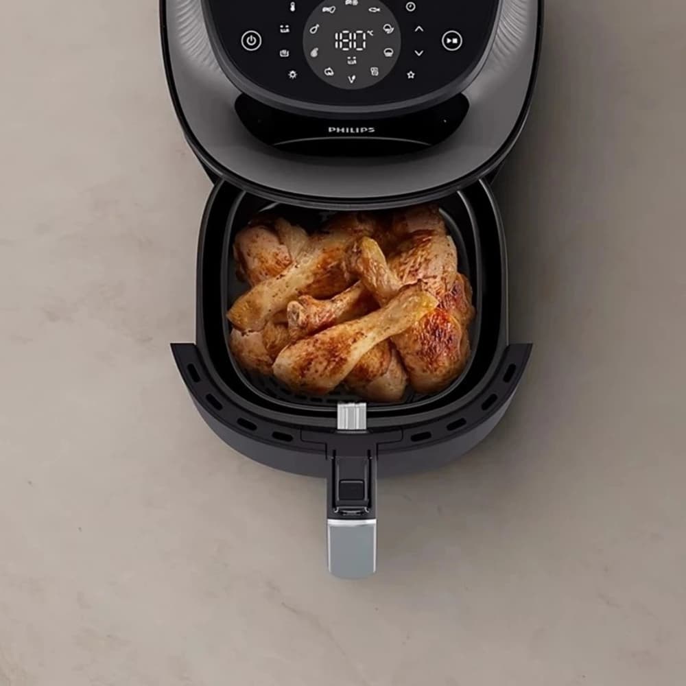 Philips Airfryer 3000 Series | 6.2L |1700W |See through Cooking Window | RapidAir Plus Technology |16 Cooking Functions| Digital Interface|Touch Screen |Black - Modern Electronics