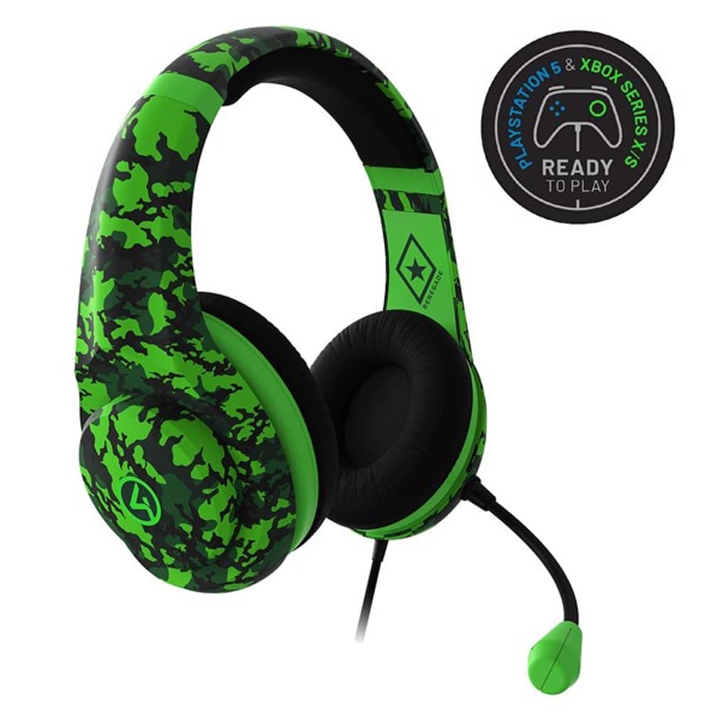 4GMR RENEGADE| Gaming Headset |Neon Green Camo - Modern Electronics