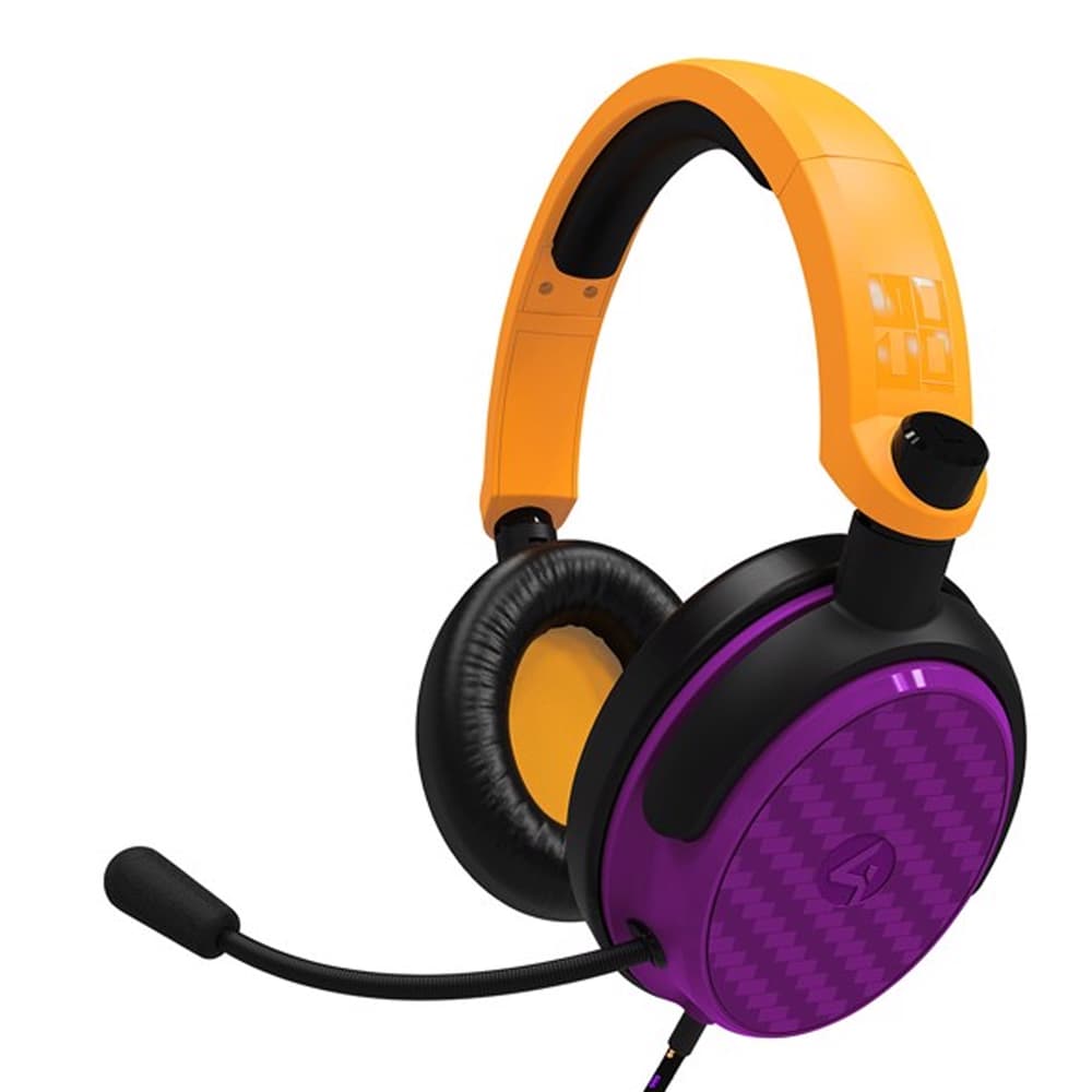 4GMR C6-100 |Gaming Wired  Headset| Neon Orange/Purple - Modern Electronics