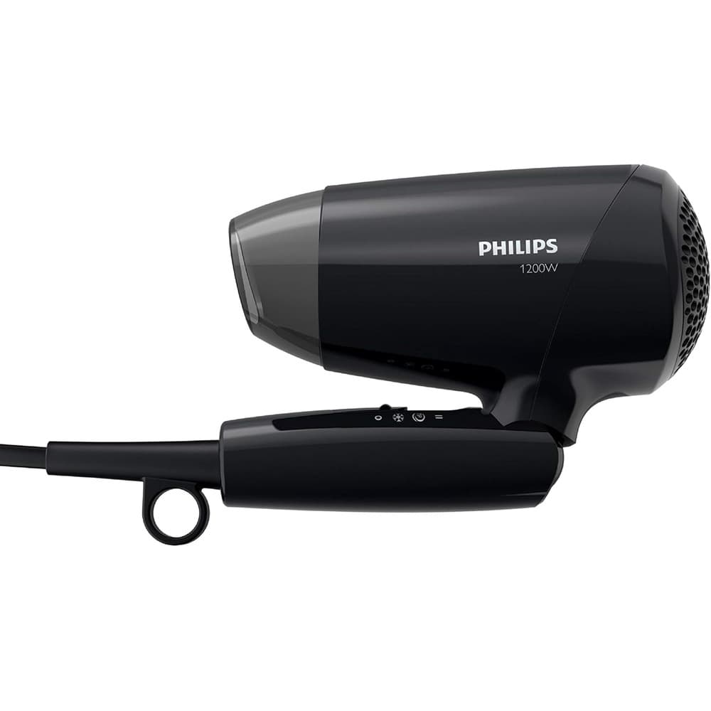 Philips BHC010 13 Black Compact Hair Dryer Black 3 settings Cool air with Nozzle 1200W - Modern Electronics
