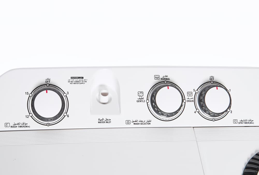 Admiral 18kg Twin Tub Washer: Knob Control, White - Modern Electronics