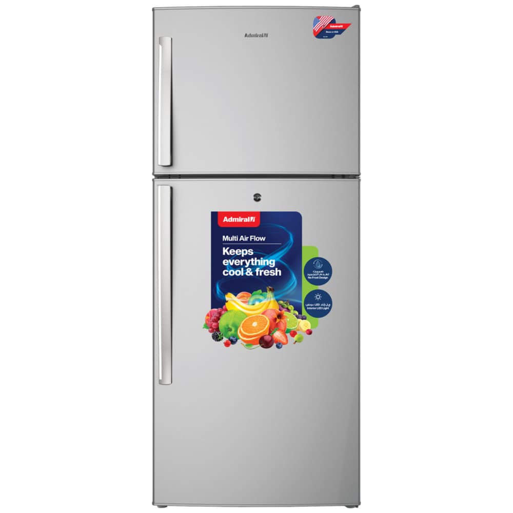 Admiral Top Mount Refrigerator 410 LTR: Inverter, Multi Air Flow Cooling, Total No Frost, LED - Silver - Modern Electronics