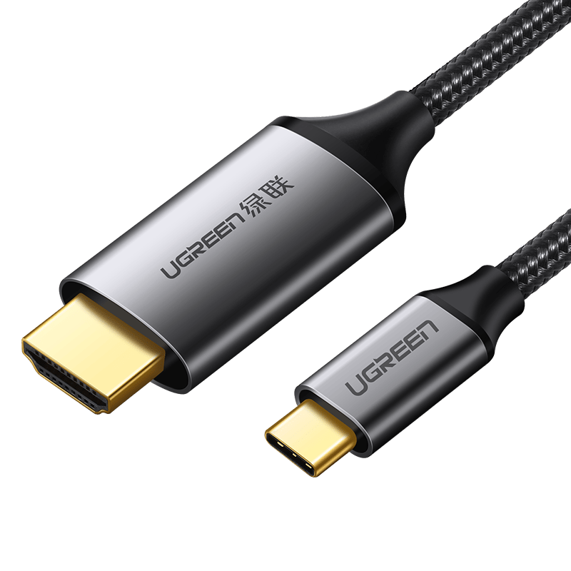 يوجرين كابل USB-C إلى HDMI بطول 1.5 متر بغلاف ألومنيوم | رمادي أسود - Modern Electronics