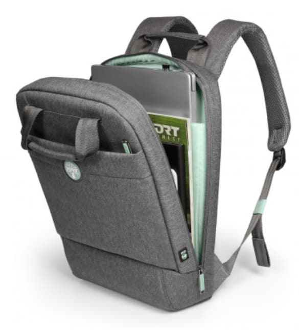 يوسمايت ايكو حقيبة ظهر 14.0 بوصة رمادي ، حزام ترولي ، غطاء واق من المطر - Modern Electronics