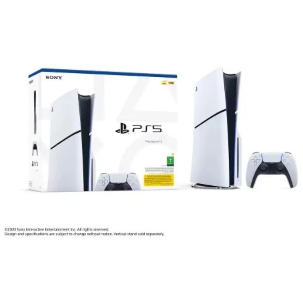 PlayStation 5 console |Standard Edition |Slim Disc Console with Extra DualSense Wireless controller - White - Modern Electronics