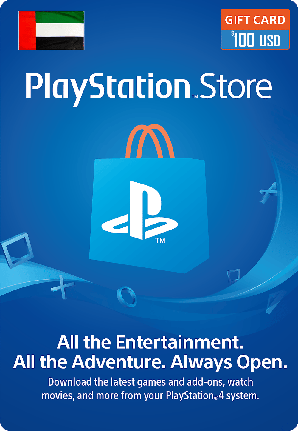 PlayStation UAE Store 100 USD Delivery By Email&SMS Digital Code - Modern Electronics