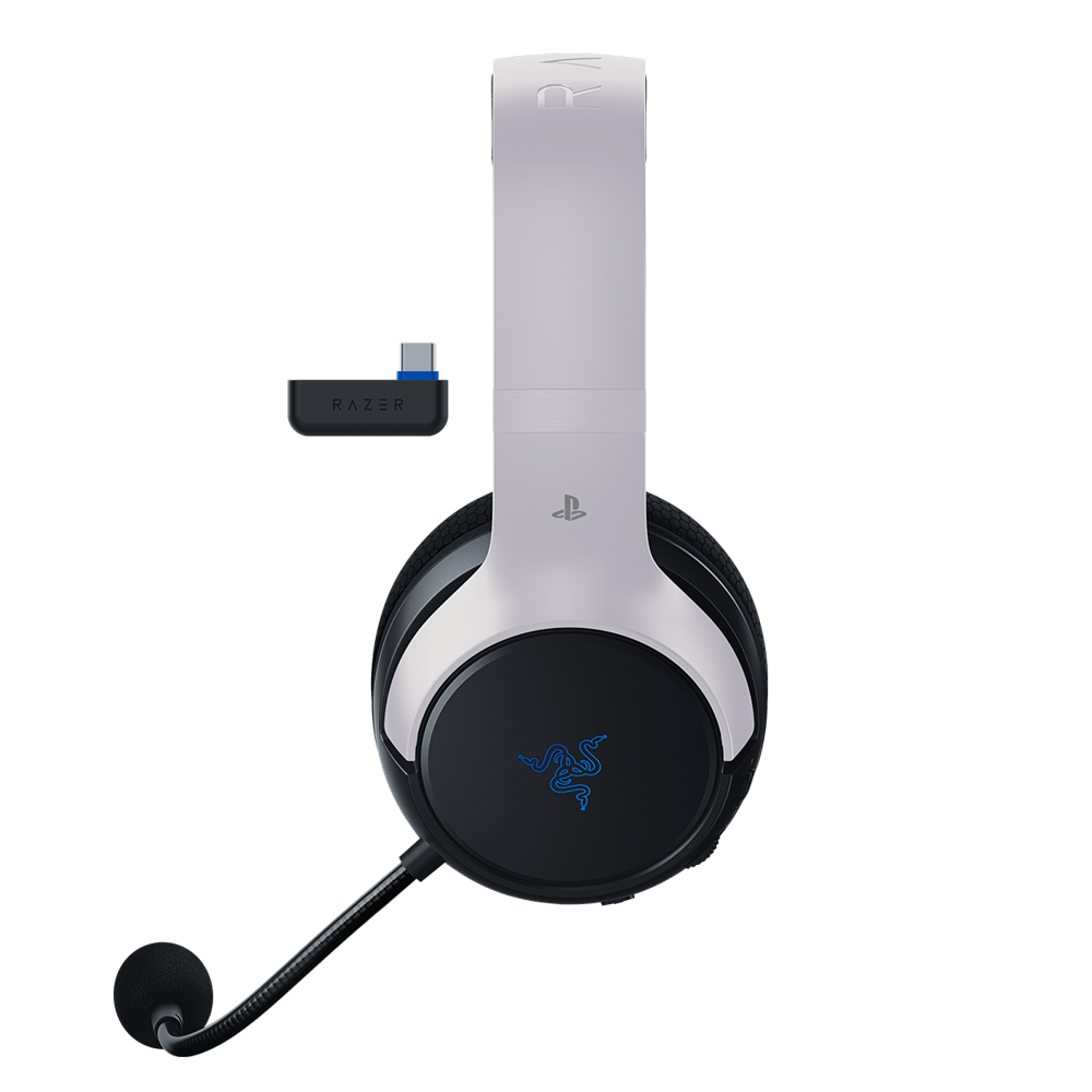 Razer Kaira HyperSpeed Wireless Gaming Headset for PS5 PS4 PC and Mobile - Black/White - Modern Electronics