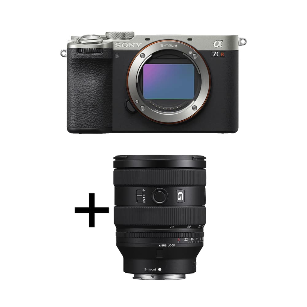 Sony ILCE-7CR | α 61.0 MP compact Full-Frame Camera  - Silver with Sony FE 20-70mm SEL2070G F4 G (DISPLAY UNITS) - Modern Electronics