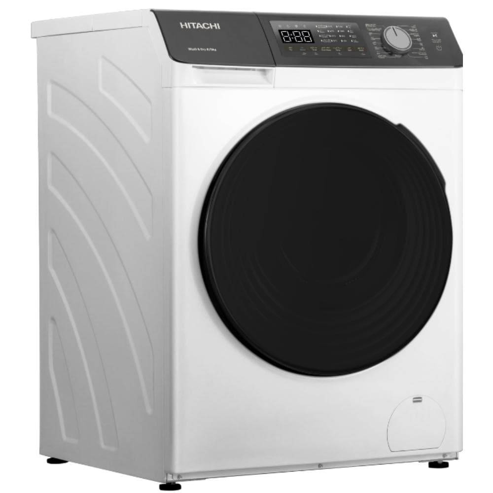 Hitachi Washer Dryer 8/5Kg |1200 RPM Inverter| White - Modern Electronics