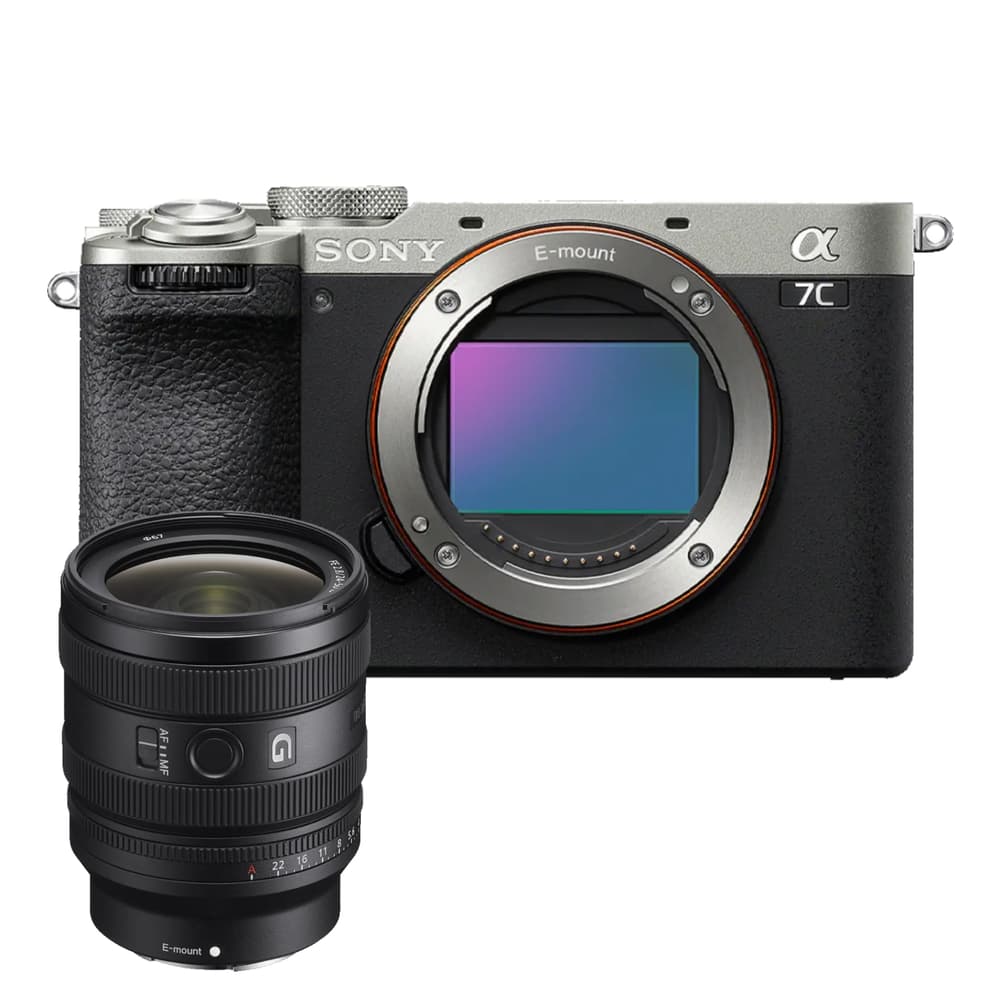 Sony ILCE-7CM2 Compact Full Frame Camera | Silver Body with FE 24-50mm F2.8 G | Sony | α Lens - Modern Electronics