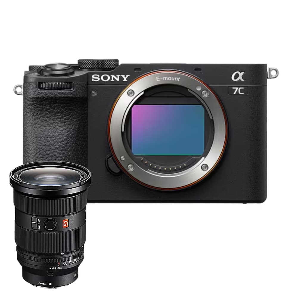 Sony ILCE-7CM2 Compact Full Frame Camera Black Body Only with SONY GM II Lens FE 24-70mm F2.8 - Modern Electronics