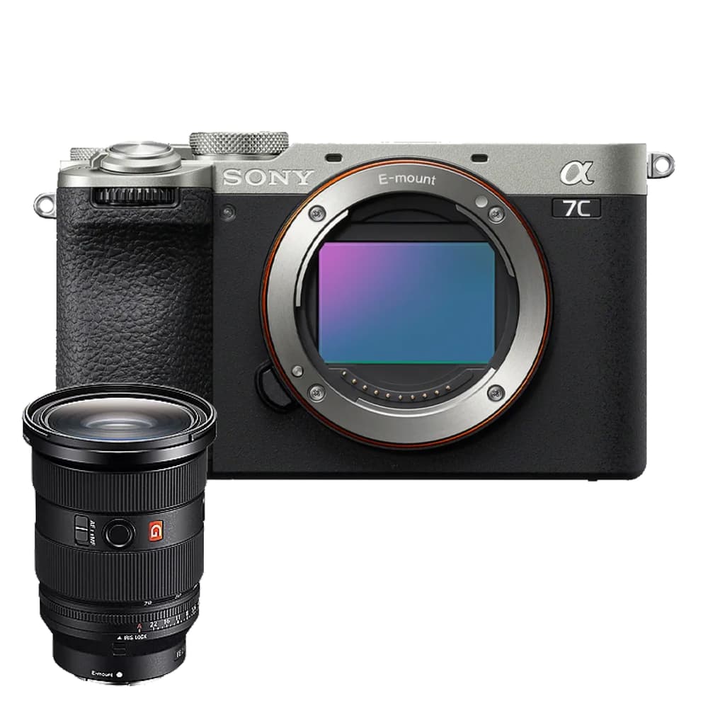 Sony ILCE-7CM2 Compact Full Frame Camera | Silver Body Only with SONY GM II Lens FE 24-70mm F2.8 - Modern Electronics