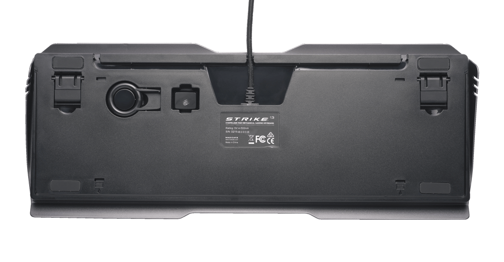 ماد كاتز S. T.R.I.K.E. 13 لوحة مفاتيح سلكية ميكانيكية ممتازة مدمجة للألعاب | إضاءة RGB - أسود - Modern Electronics