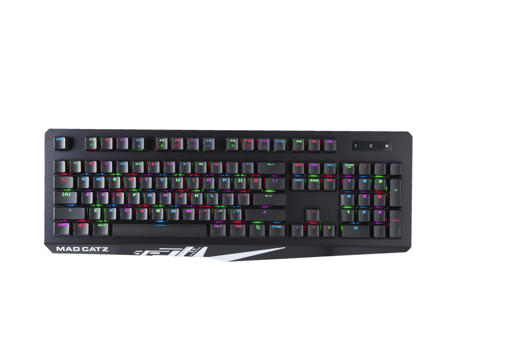 Mad Catz The Authentic S.T.R.I.K.E. 4 Mechanical Gaming Keyboard - Black - Modern Electronics
