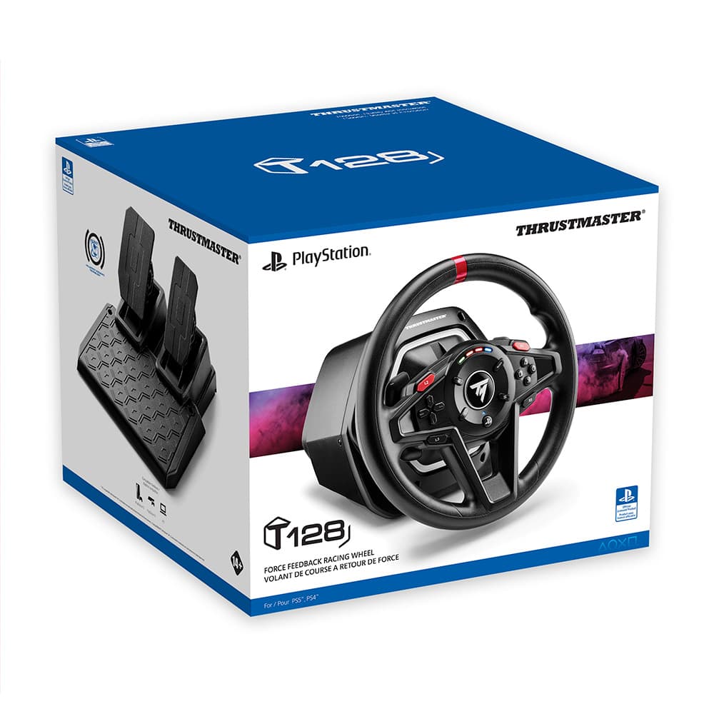 Thrustmaster T128 Force Feedback Racing Wheel with Magnetic Pedals for PS5 PS4 and PC - Modern Electronics