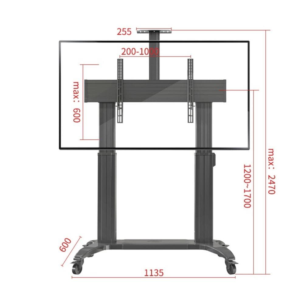 TV Motorized Pro Mobile cart for 75-120 Inch - Modern Electronics