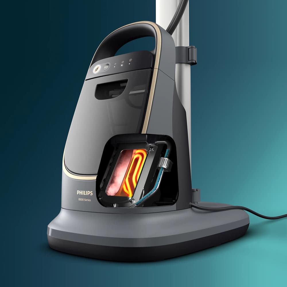 Philips All in One Ironing Solution 8500 Series|2200W|90g/min Continuous Steam|Detachable 1.2L Water Tank|Grey  - Modern Electronics