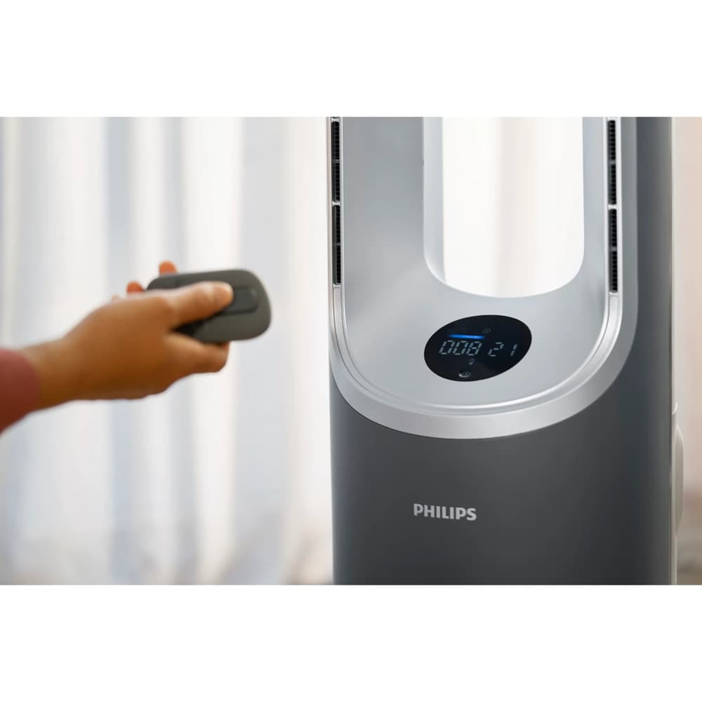 Philips Air Performer 8000 series 3 in1|Fan & Heater|Removes Allergens|Dust|Pollen|Odors and 99.97% of Particles|HEPA Filter|Air Quality Display|App & Alexa - Modern Electronics