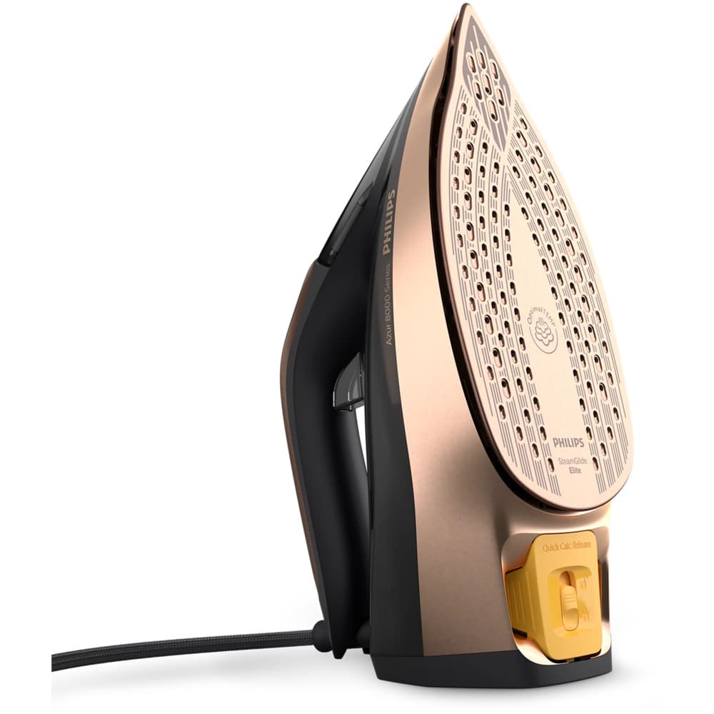 Philips Azur 8000 Series Steam Iron|3000W|80g/min Continuous Steam|350ML|Black/Rose Gold - Modern Electronics