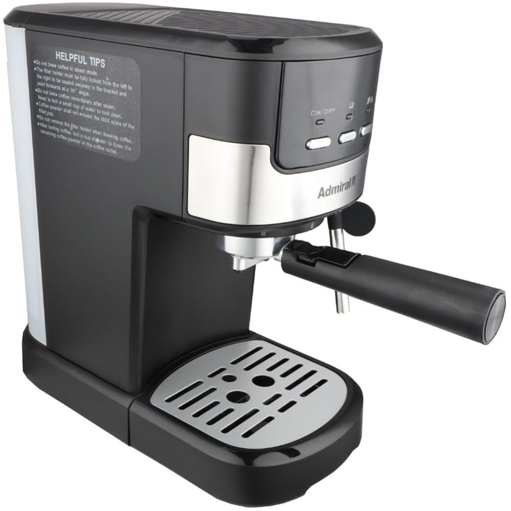 Admiral Coffee Maker Espresso Cappuccino Latte 1.25L Black - Modern Electronics