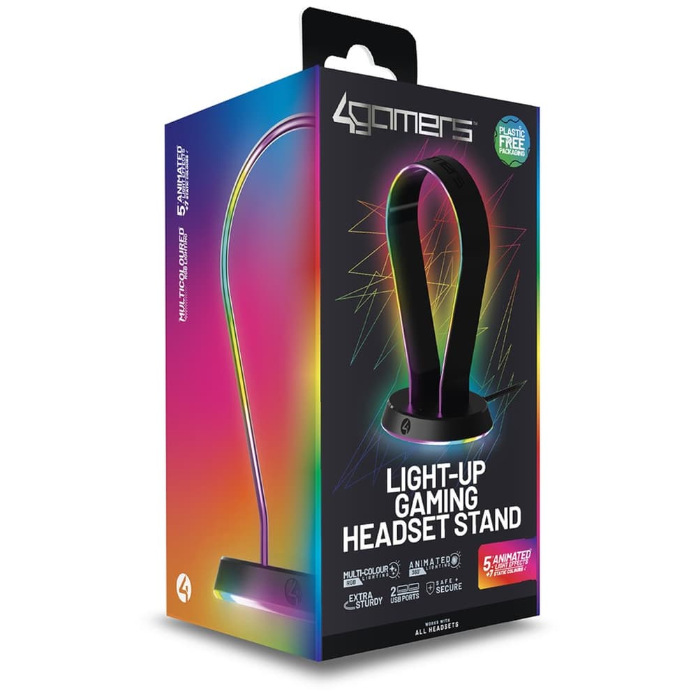 4Gamers Light Up Charging Headset Stand - Modern Electronics