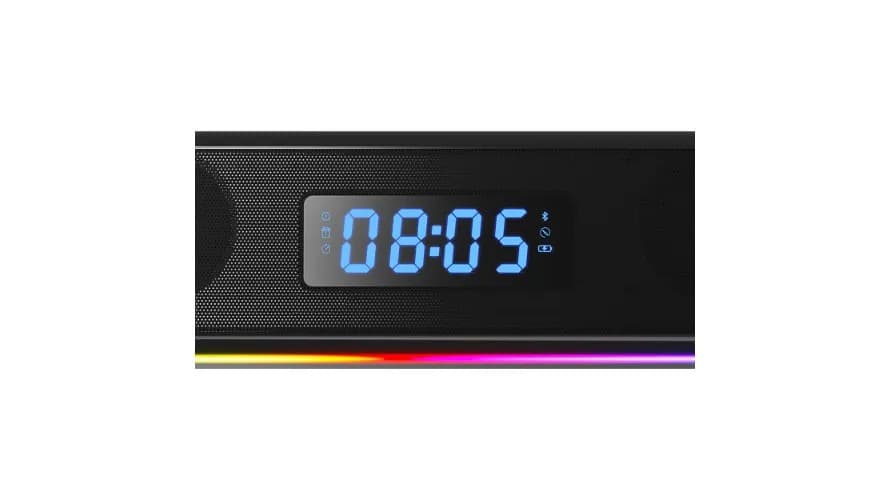 4GMR Soundbar with Digital Clock & Timer - Modern Electronics