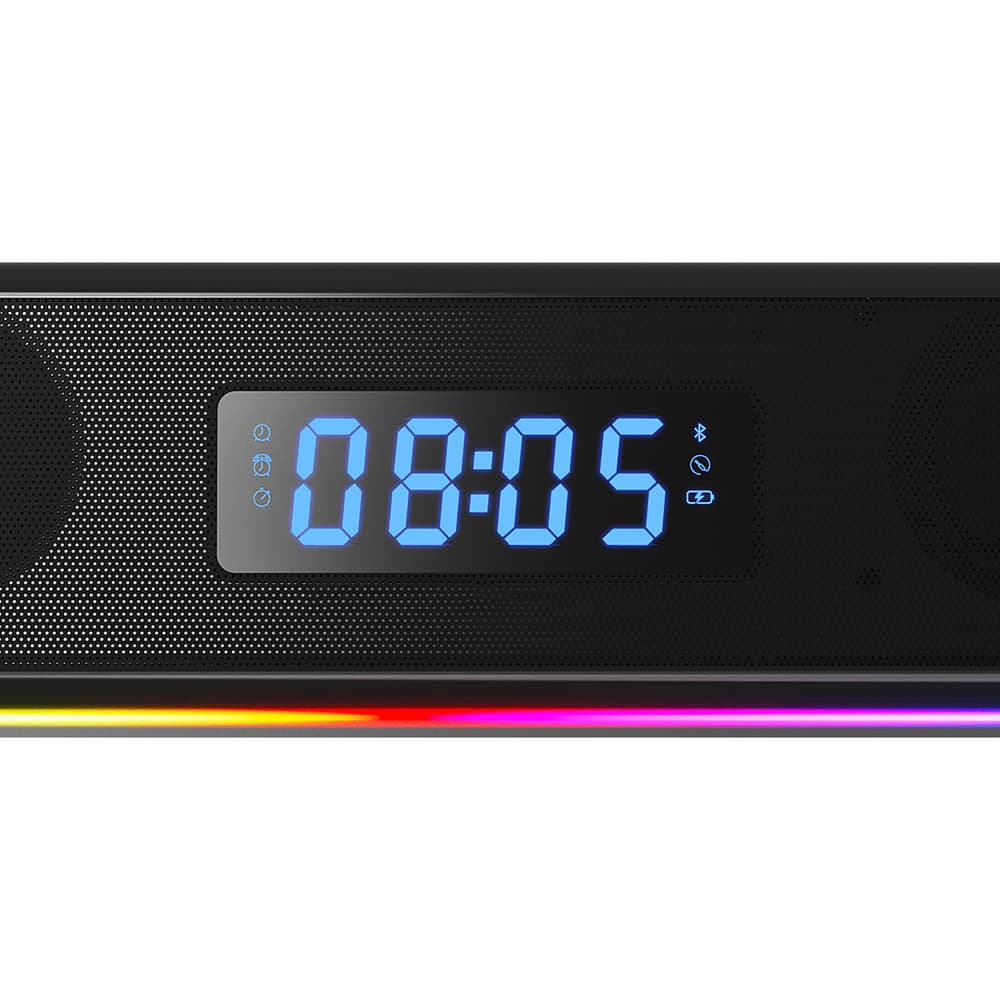 4GMR Soundbar with Digital Clock & Timer - Modern Electronics
