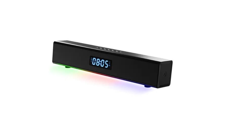 4GMR Soundbar with Digital Clock & Timer - Modern Electronics