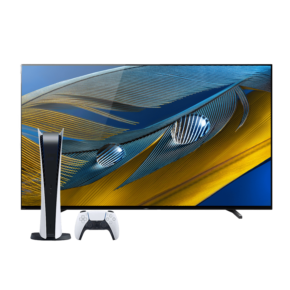 SONY A80J | 55 Inch | 4K HDR | OLED | BRAVIA XR‏ | Android TV | 120Hz + Digital PlayStation 5 Console Bundle - Modern Electronics