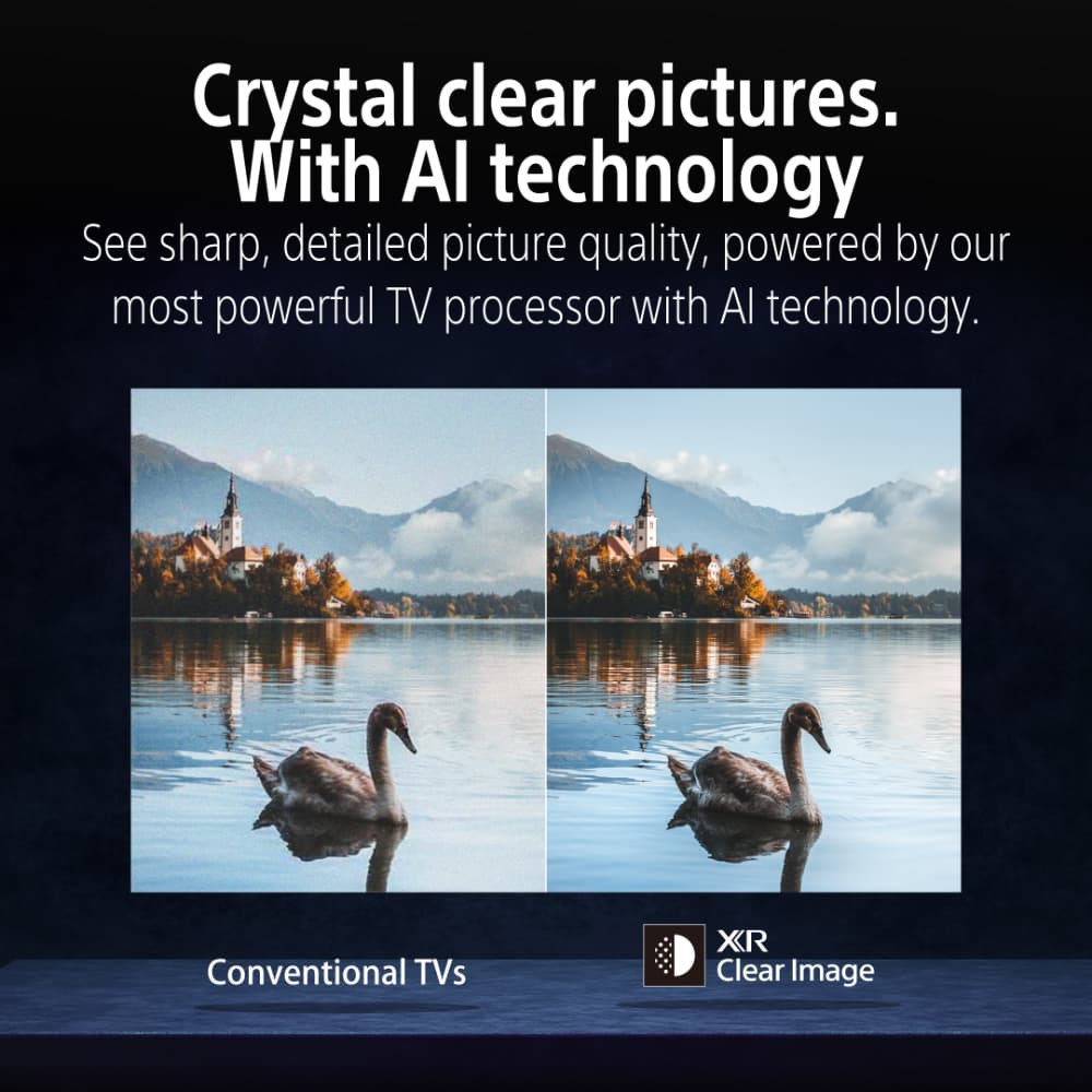 سوني | BRAVIA 5 | ‏95 بوصة | ‏XR Processor | ‏Mini LED | ‏4K بوضوح عالٍ فائق | نطاق ديناميكي عالٍ (HDR) | تلفزيون ذكي (Google TV) واحصل على سماعة شريطية موديل BRAVIA Theatre BAR 8 وصبووفر موديل SA-SW3 ومكبرات صوت خلفية موديل SA-RS3S - Modern Electronics