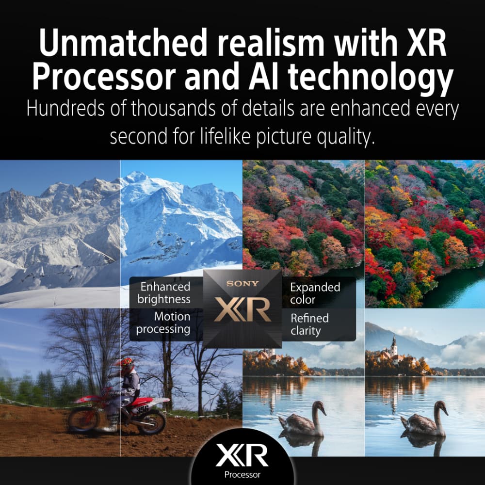 سوني | BRAVIA 5 | ‏95 بوصة | ‏XR Processor | ‏Mini LED | ‏4K بوضوح عالٍ فائق | نطاق ديناميكي عالٍ (HDR) | تلفزيون ذكي (Google TV) واحصل على سماعة شريطية موديل BRAVIA Theatre BAR 8 وصبووفر موديل SA-SW3 ومكبرات صوت خلفية موديل SA-RS3S - Modern Electronics