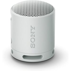 Sony SRS-XB100: Compact, durable Bluetooth speaker with IP67 waterproofing, 16-hour battery| Gray