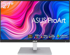 أسوس شاشة بروآ رت للألعاب | 27 انش |4 كي HDR |UHD|IPS|العناية بالعيون | Adaptive-Sync - أسود