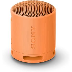 Sony SRS-XB100: Compact, durable Bluetooth speaker with IP67 waterproofing, 16-hour battery| Orange