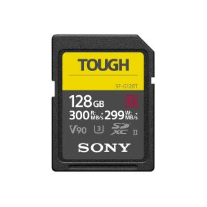 بطاقة ذاكرة سوني SF-G128T سعة 128GB من سلسلة Tough بتقنية UHS-II SDXC