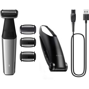 Philips BG5021/15 Body groom with foil Shaver and Back attachment, Metallic 