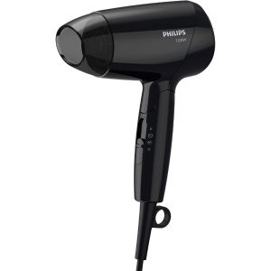 
Philips Black Compact Hair Dryer Black BHC010/13, 3 settings, Cool air with Nozzle 1200W
