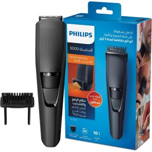 Philips, Beard Trimmer, 3000 with Hair Lift and Trim Comb, Cordless, Black BT3208/13
