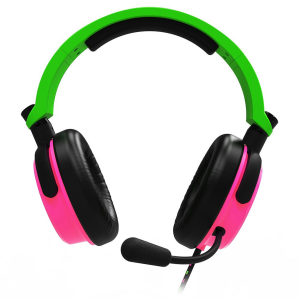 4GMR C6-100 |Gaming Wired  Headset| Neon Green/Pink