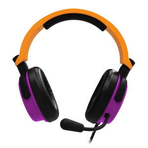 4GMR C6-100 |Gaming Wired  Headset| Neon Orange/Purple