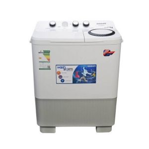Admiral 14kg Twin Tub Washer: Convenient Knob Control, Air Intake Spin Cover, White
