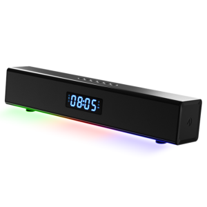 4GMR Soundbar with Digital Clock & Timer