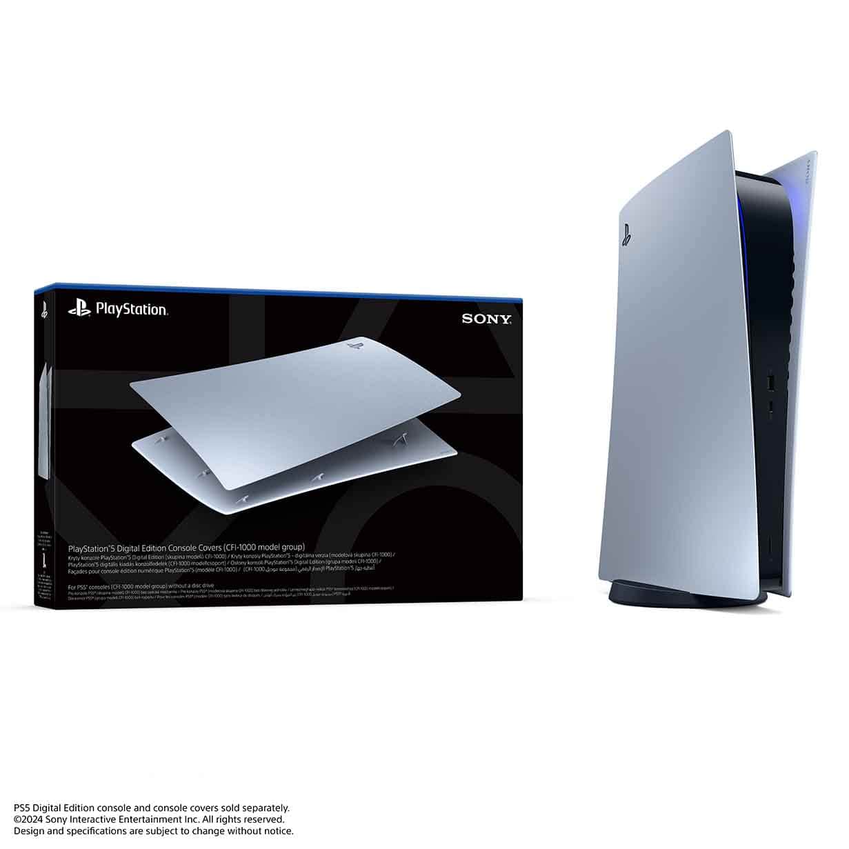 PS5™ Console Covers - Sterling Silver